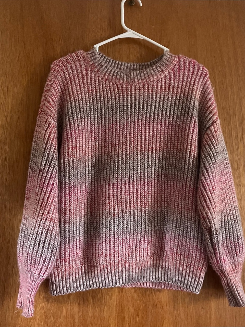 Pink/multi colored sweater